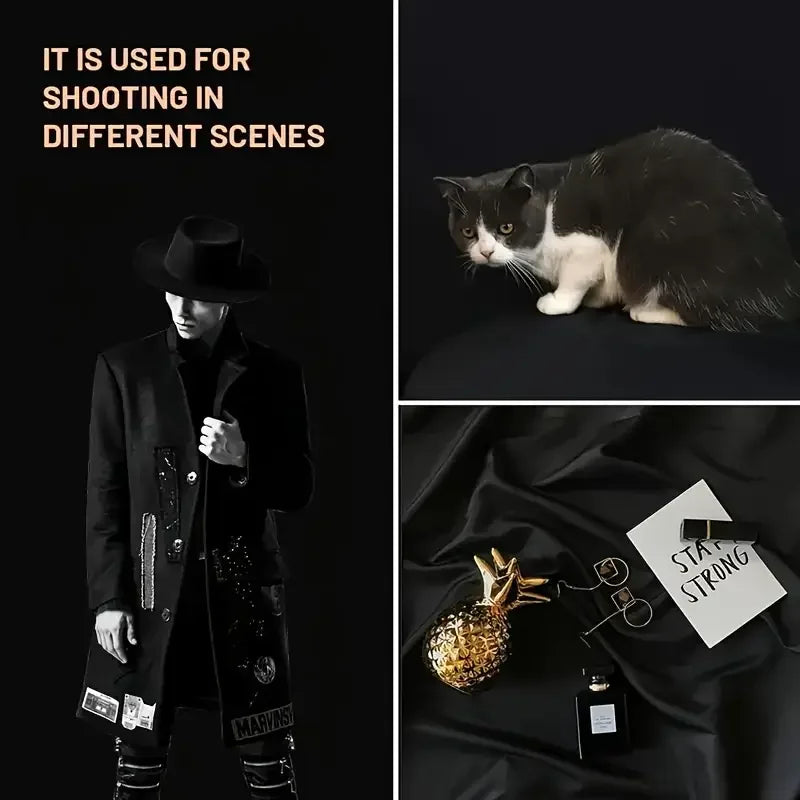 Photography Background Backdrop Cloth Smooth Green White Black Pure Cotton Chromakey Screen Photo Studio Live Streaming