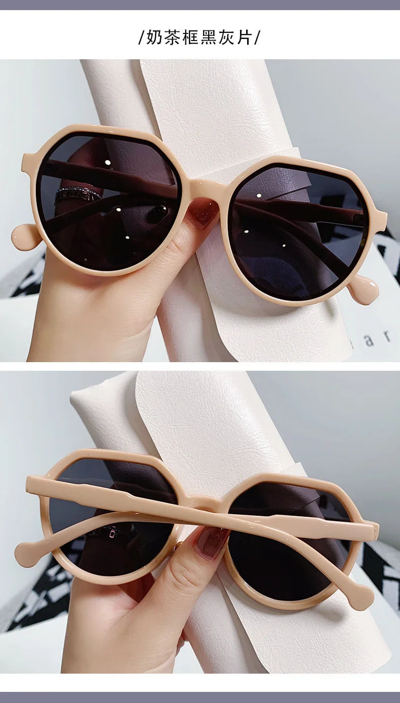 Sunglasses for Women Geometry Shape Frame Fashion Glasses Vintage Big Sunshades Shades Очки Солнечные Женские Очки 선글라스