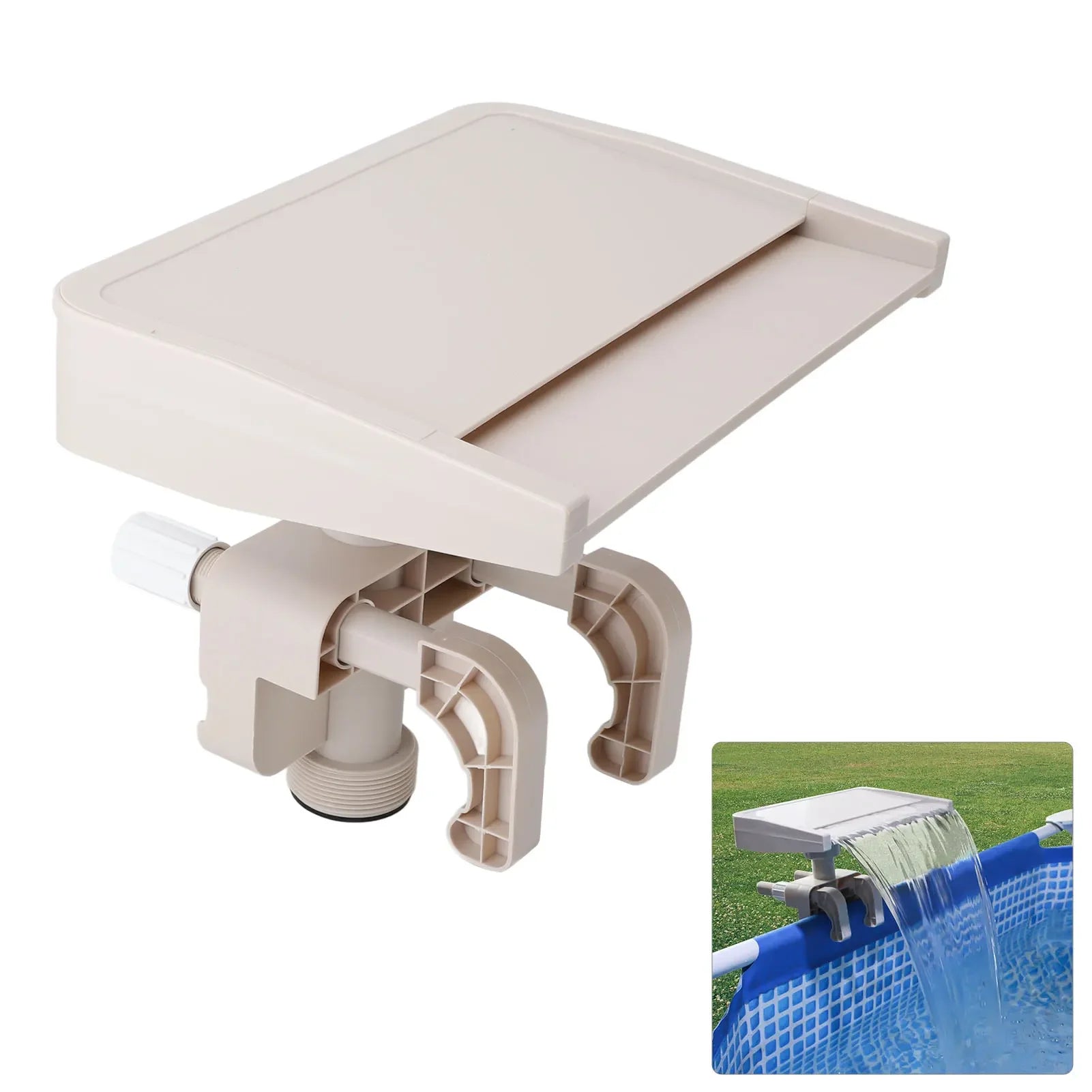 Pool Waterfall Relaxing Waterfall Cascade  Ground Swimming Pool Fountain Spillway Attachment Detachable PVC Pool Cascade