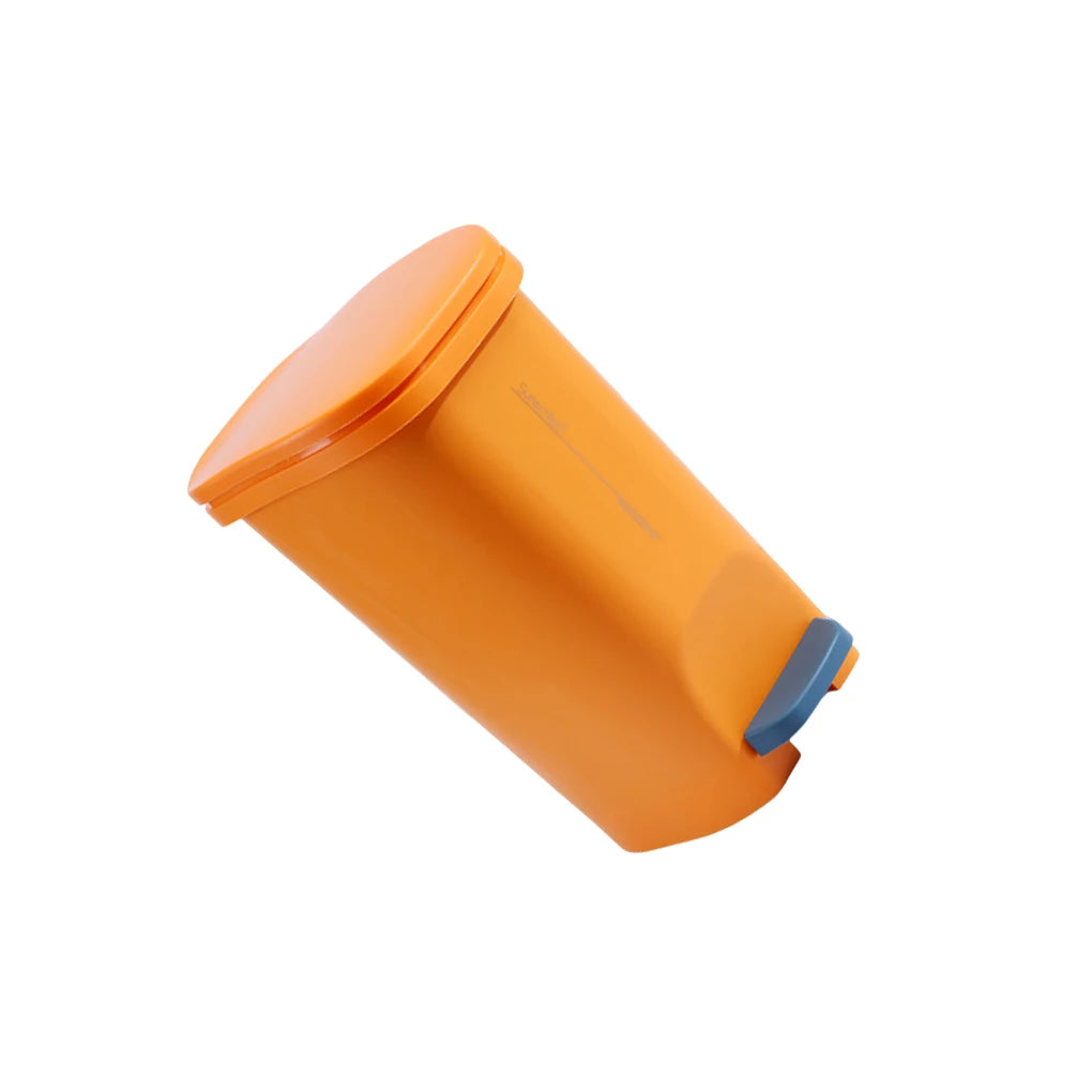 Trash Can Foot Pedal Garbage Cans Rubbish Bin Dustbin Buckets with Cover for Household Kitchen Bathroom Cleaning Red