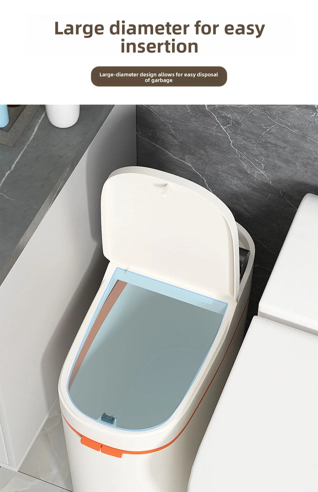 Trash can household large capacity bathroom kitchen new with lid