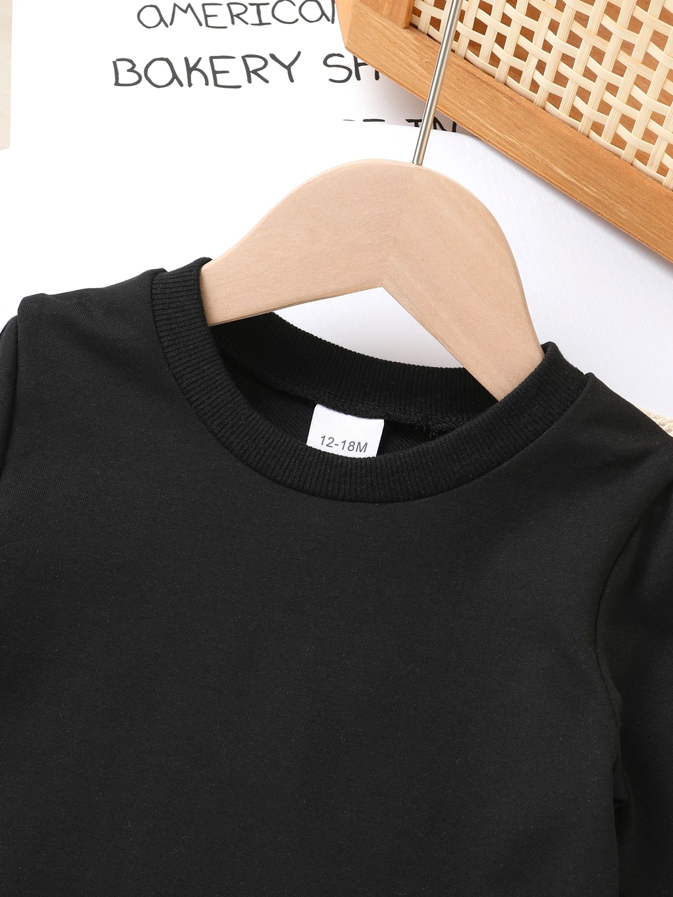 Baby Girls' Spring Outfit Set, Cute Bow Decor Long Sleeve Sweatshirt & Casual Soft Pants