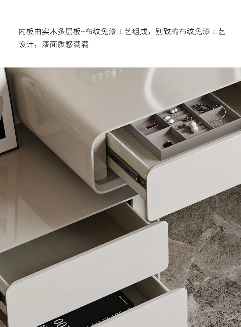 Modern Vanity Table Storage Dressing Mirror Vanity Table Drawer Makeup Tocador De Maquillaje Mueble Con Espejo Bedroom Furniture