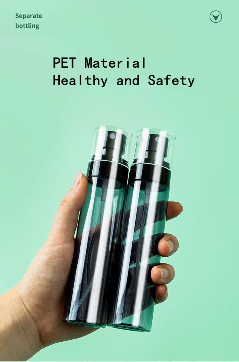 30/60/80/100/120ml Alcohol Sterilised Spray Bottle Cosmetics Toner Dispenser Bottle On-the-go Spray Empty Bottle Portable Travel