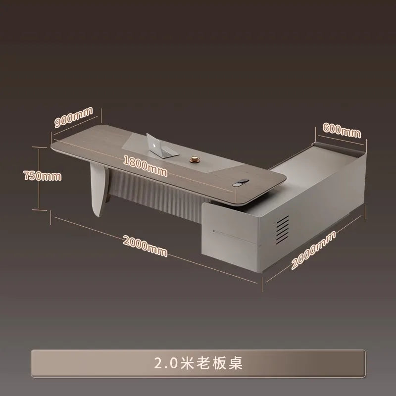 Contemporary Gaming Office Desk Luxury Modern Design Comfortable Workspace Organizer Escritorio Home Office Use Muebles Oficina