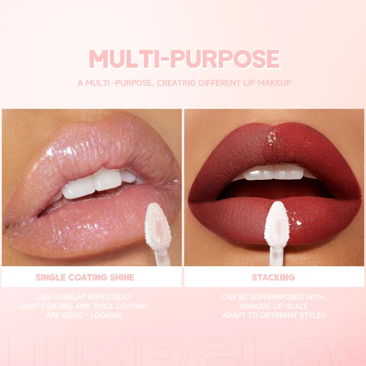 High Shine Lip Gloss,Moisturizing,Long-Lasting  Lip Glaze,Lightweight,Shimmer Lip Gloss,Perfect for Party Makeup