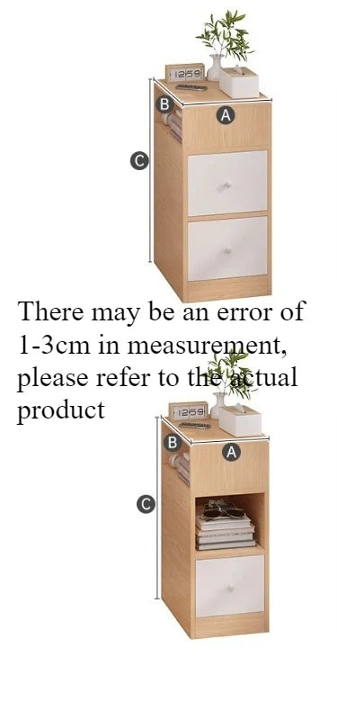 Bedside table Bedroom simple modern ultra-narrow simple crevice storage cabinetBedside table Household bedside shelf sidecabinet