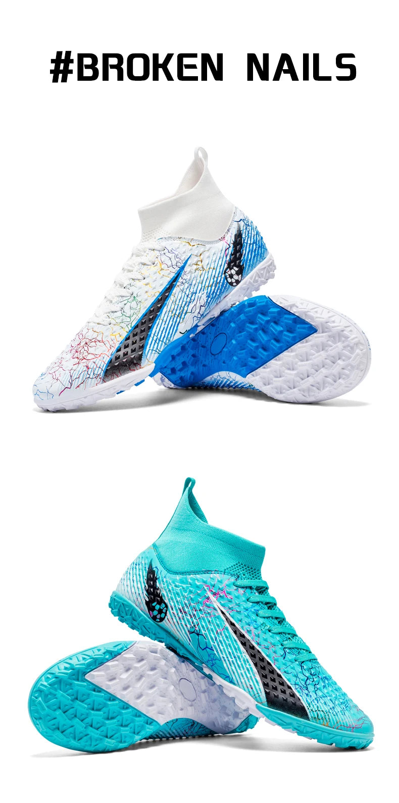 Men Soccer Shoes Kids Football Boots Women Professional Soccer Cleats Antiskid Chaussure TF/FG Outdoor Athletic Football Shoes