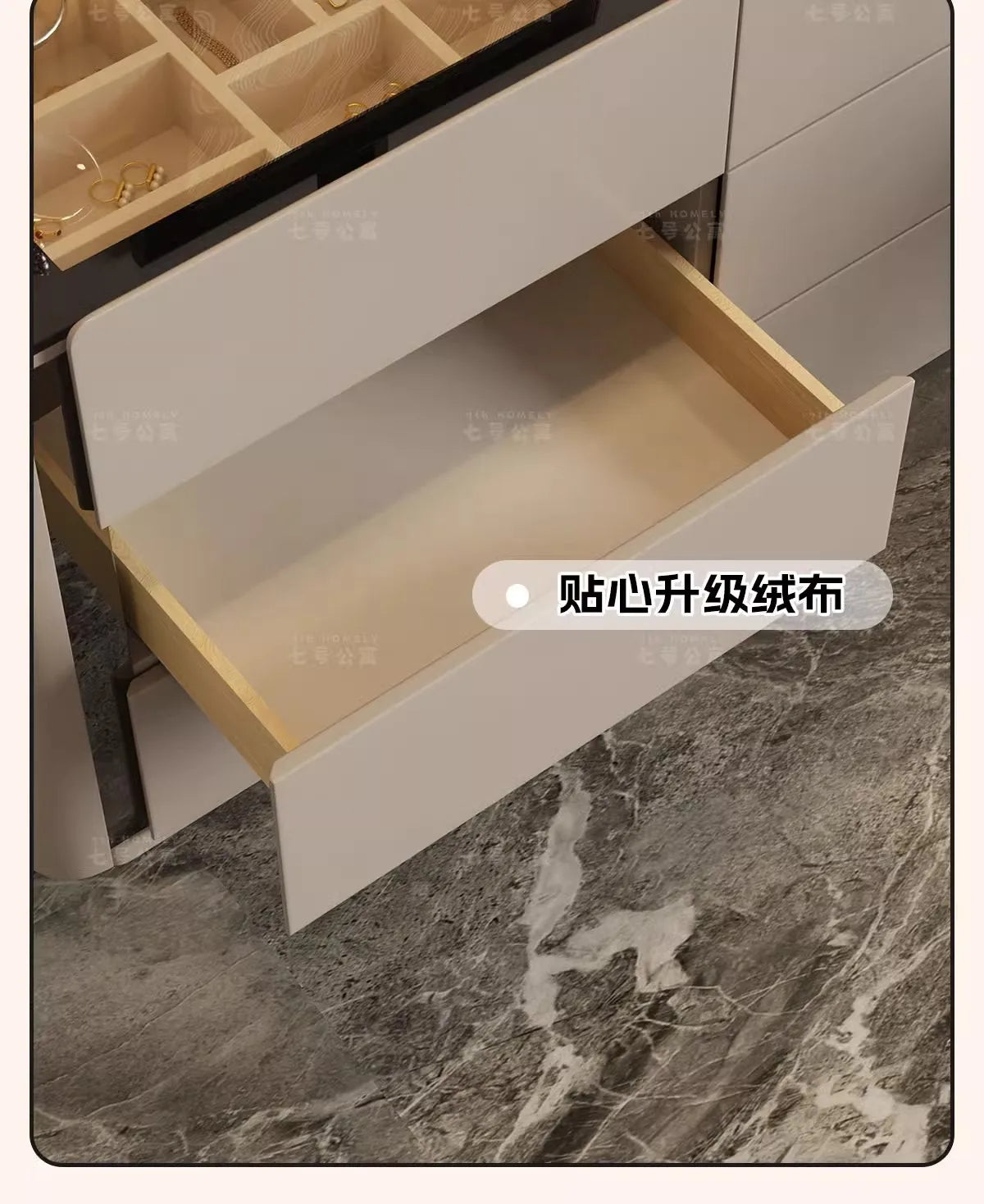 Dressing Table Chest of Drawers for Bedroom Sets Modern Vanity with Mirror Jewelry Cabinet Stool Makeup Console Chests Vanity