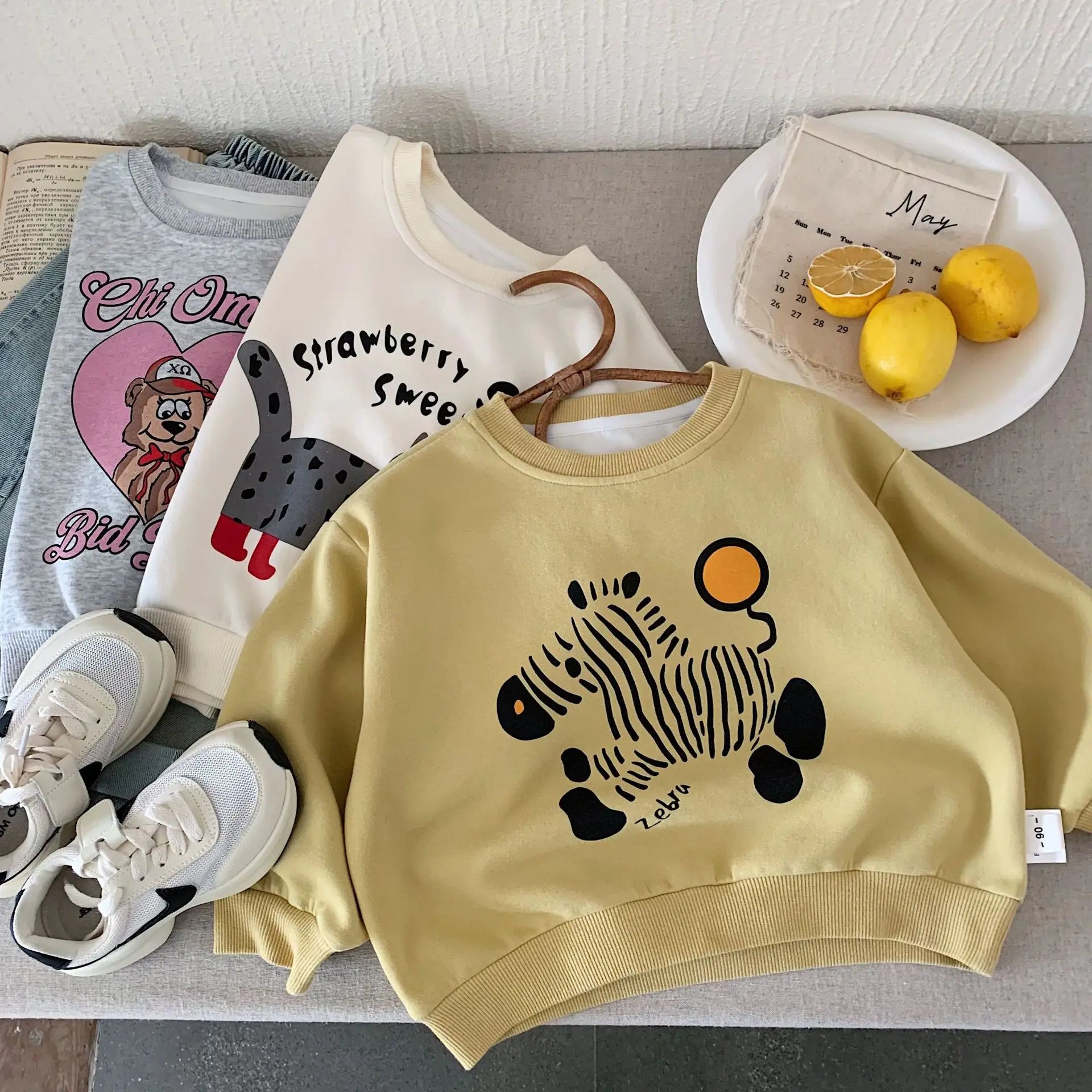 Children s Sweatshirt 2025 Autumn New Boys Cartoon Print Pullover Cute And Versatile Top