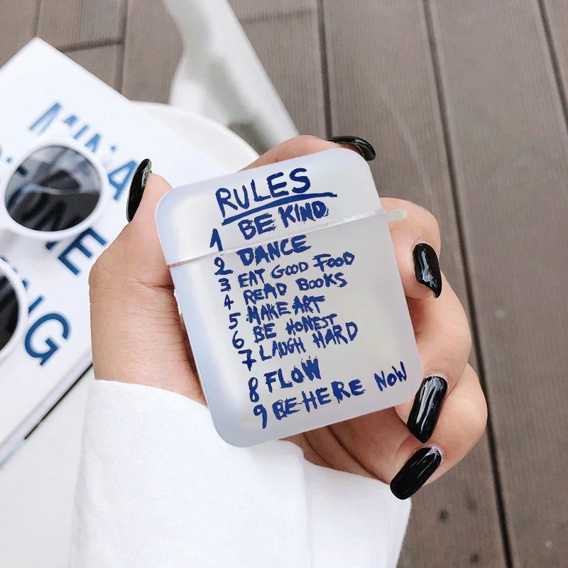 More Amor Por Favor Earphone Case for Airpods 4th 3rd 2 Pro Soft Transparent Cover for Airpod 2 3 1 Protective Accessorie Shell