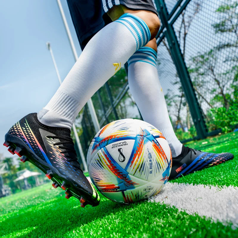 Soccer Shoes Men's Women TF/FG Football Boots Non-Slip Cleats Traning Grass Sneakers Teenagers Outdoor Breathable Sport Footwear