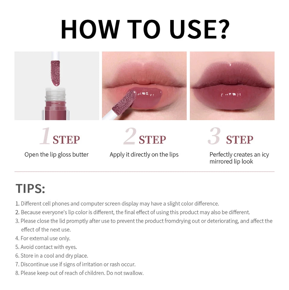 Lip Plumping Gloss Lip Glosses Moisturizing Lubricating Various Colors Bright Lip Tint Long Lasting Lipgloss Cosmetics