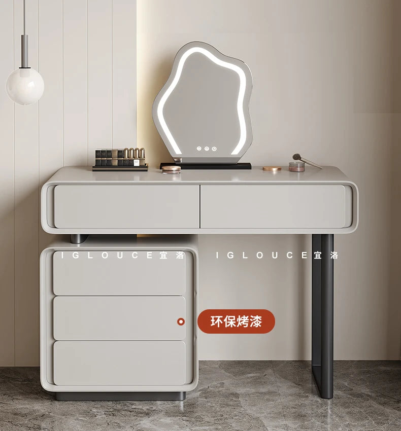 Modern Vanity Table Storage Dressing Mirror Vanity Table Drawer Makeup Tocador De Maquillaje Mueble Con Espejo Bedroom Furniture