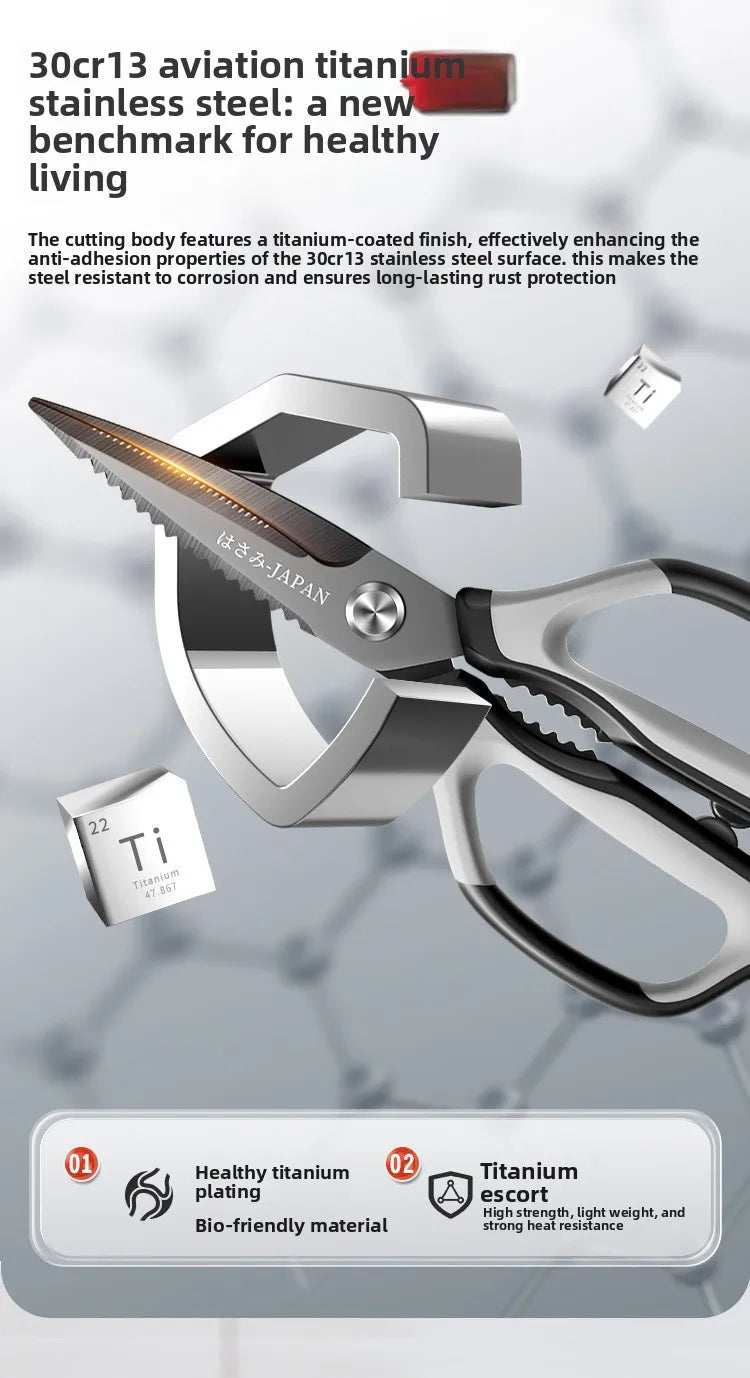 Kitchen Scissors All Purpose  kitchen gadgets utensils Stainless Steel Cooking Shears for Cutting Meat Food Fish Poultry