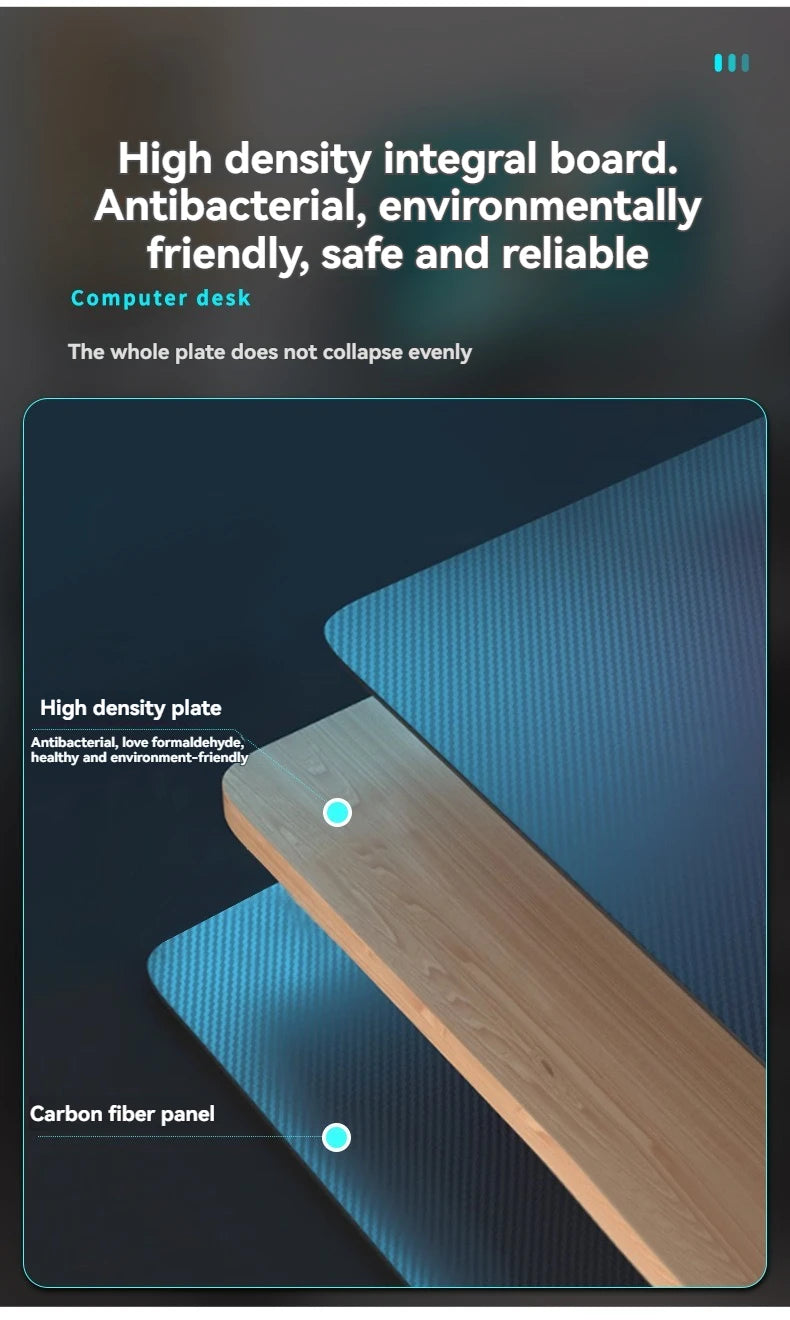 Computer desk, minimalist home gaming desk, small-sized carbon fiber patterned office desk, student study desk, bedroom desk
