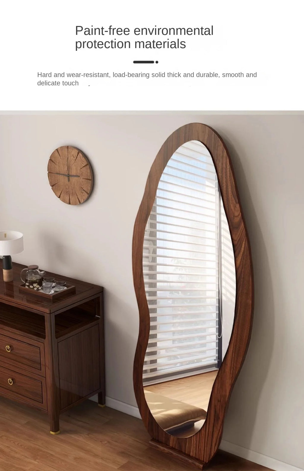 Full body mirror Internet celebrity special-shaped mirror home floor mirror bedroom wall-mounted dressing mirror fitting mirror