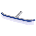 18 Inch Pool Cleaning Brush Aluminum Handle Stainless Steel Brush Swimming Pool Brush Glue Floor Brush Plastic Brush