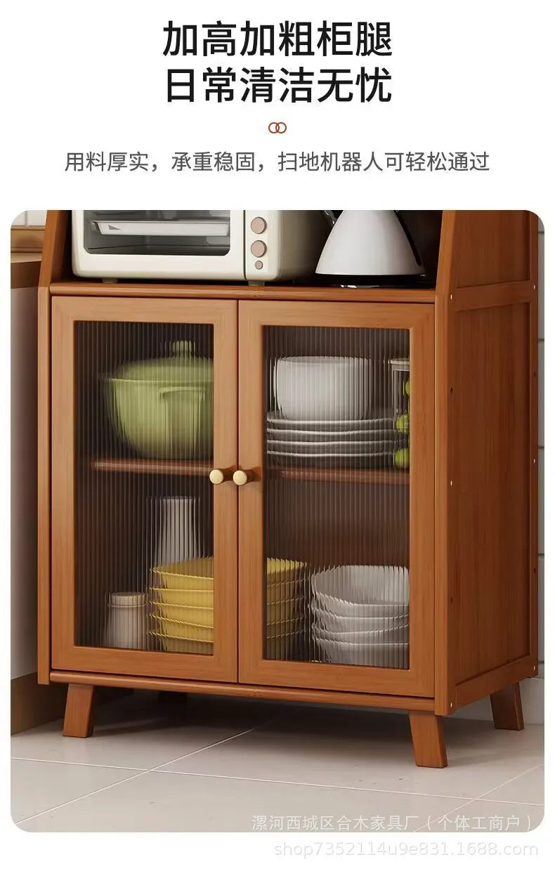 Kitchen Island Buffet Cabinet with Storage, 36.6" Large Sideboard Buffet Cabinet, Farmhouse Kitchen Cabinet Display Cabinet