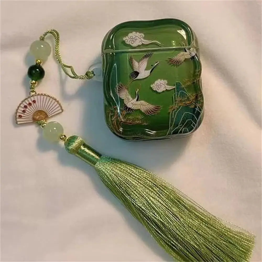 New Cartoon Anti-Fall Earphone Case for AirPods 1/2/3/4/pro/pro2/3  Tassels Dustproof Shockproof Silicone Earbuds Protective Box