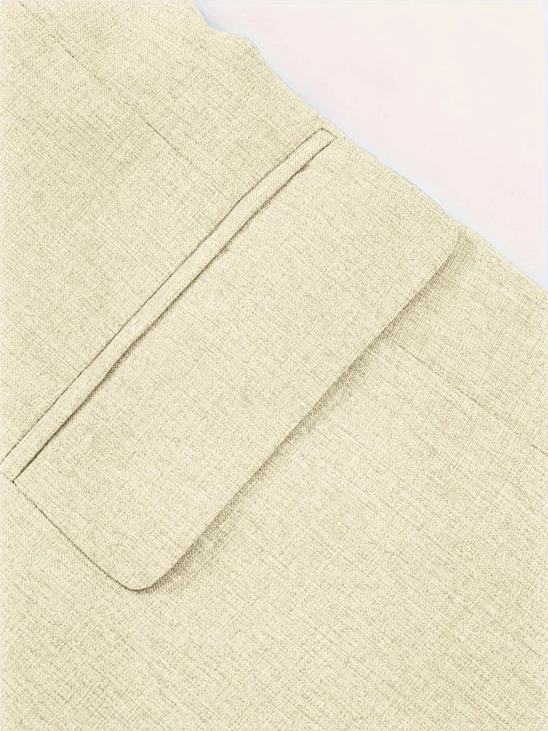 Men's Suit Summer Casual Suit 2 Piece Short Sleeve Suit Blazer 5 Inch Dress Shorts for Outdoor Beach Weddings Casual Occasions