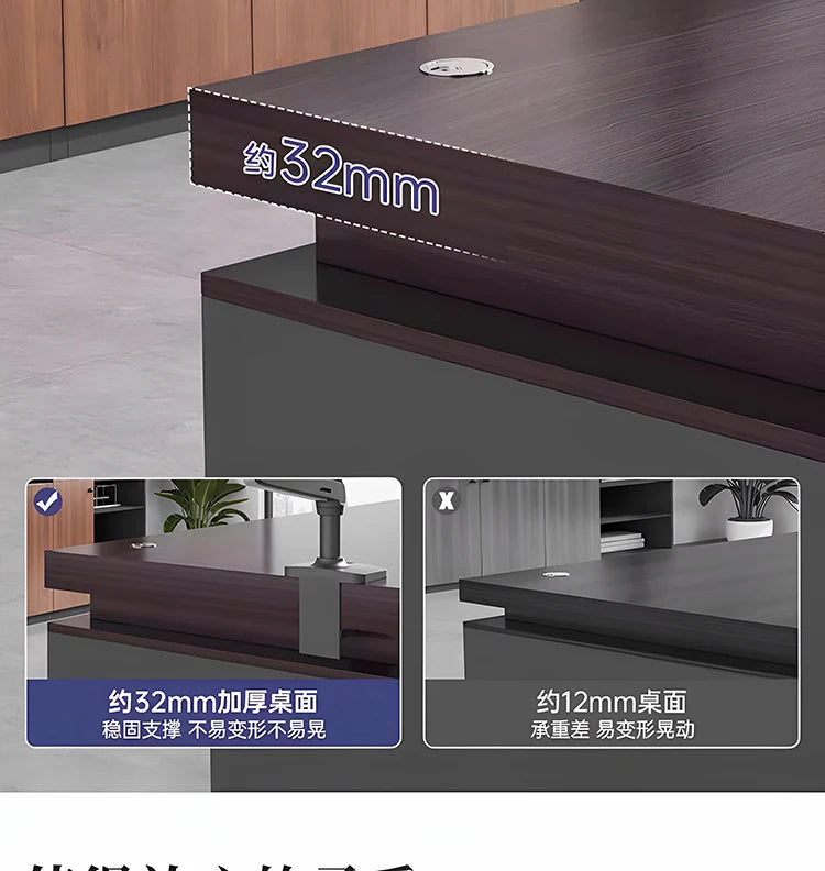 Cabinet Aesthetic Modern Desk Black Unique Gaming Computer Office Desk Design Writing Biurka Komputerowe Home Accessories