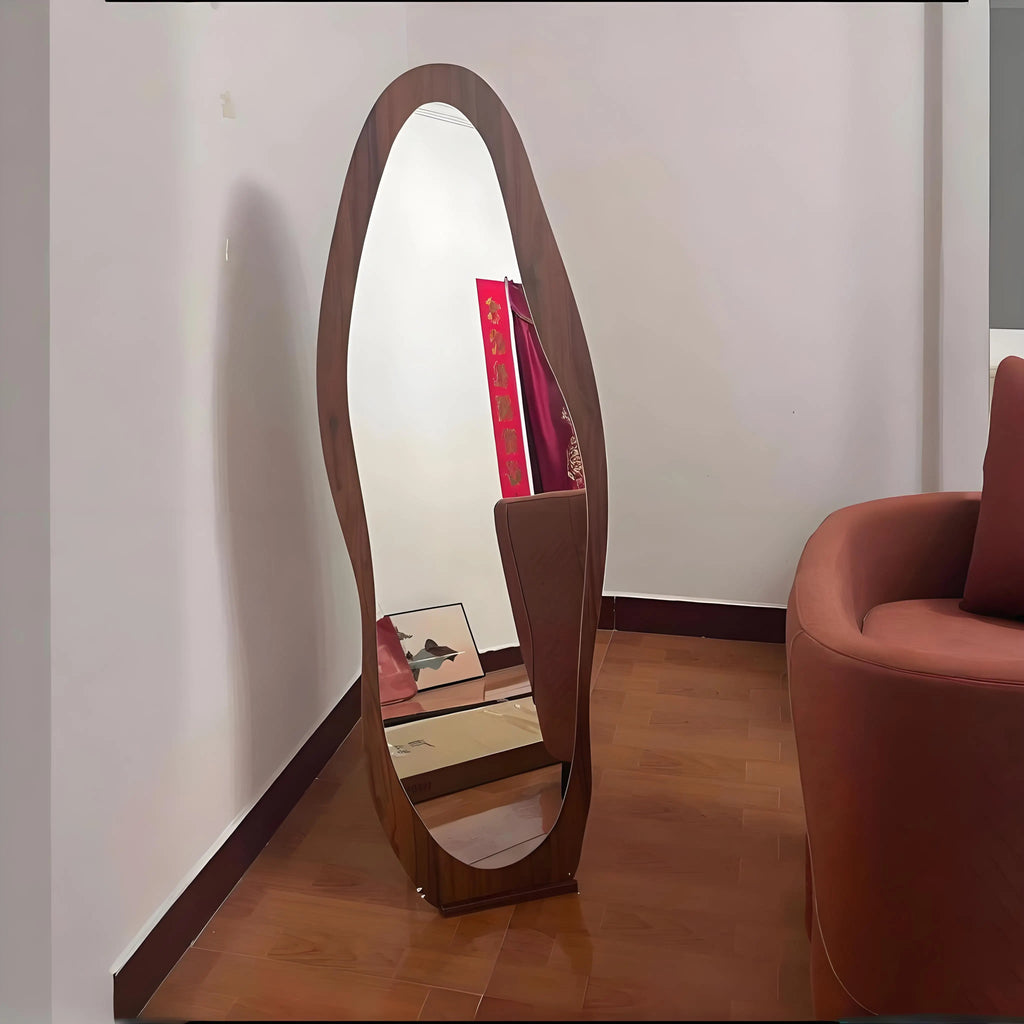 Full body mirror Internet celebrity special-shaped mirror home floor mirror bedroom wall-mounted dressing mirror fitting mirror