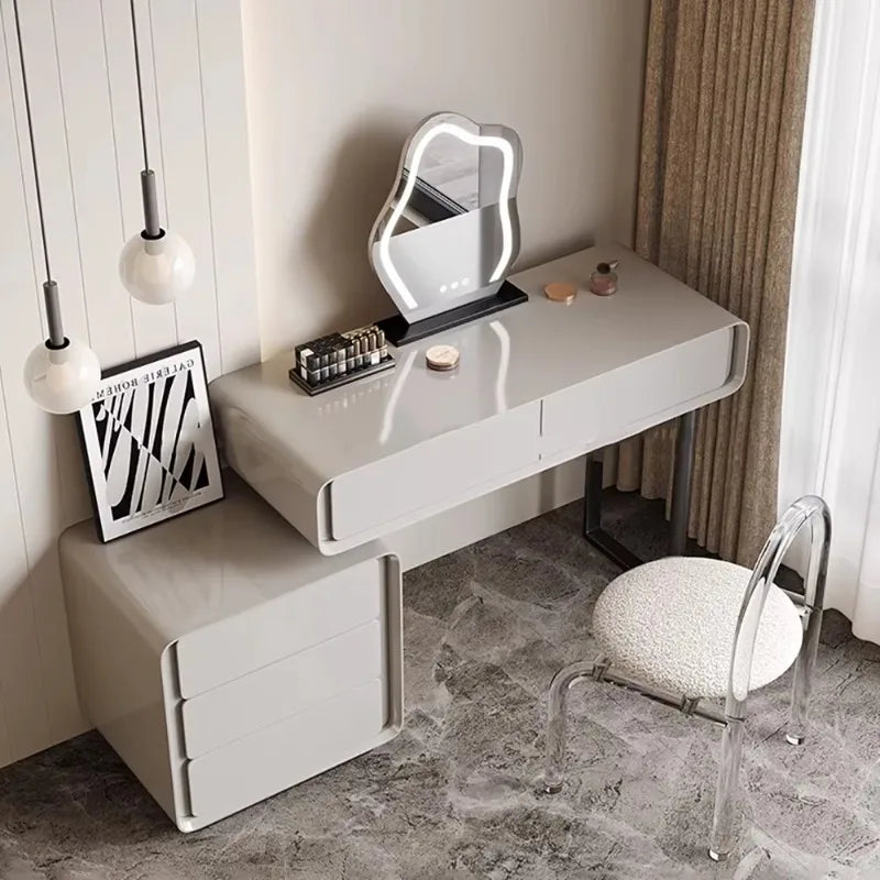 Modern Vanity Table Storage Dressing Mirror Vanity Table Drawer Makeup Tocador De Maquillaje Mueble Con Espejo Bedroom Furniture