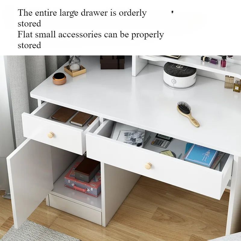 Makeup table bedroom with mirror storage integrated small apartment simple multi-functional e****mical Internet celebritydresser