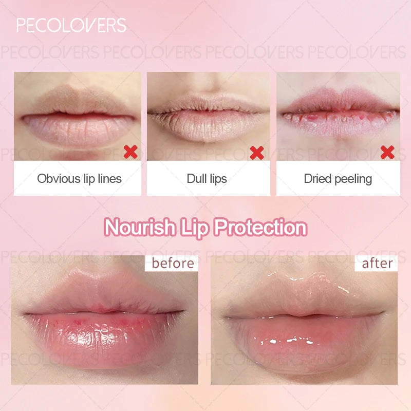 1PC Moisturizing Lip Gloss, High Gloss, Non-sticky, Lightening Lip Lines, Fruity Flavor, Suitable for Autumn and Winter Use