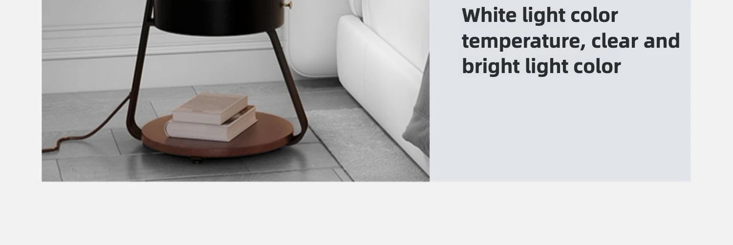 Bedroom Minimalist Nightstands Small Space Round Light Smart Bedside Table With Wireless Charger Nachttisch Library Furniture