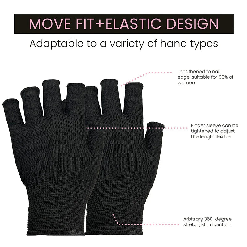 1 Pair Men's and Women's Multifunctional Half Finger Gloves Wear Resistant Knitted Wrist Protection Gloves