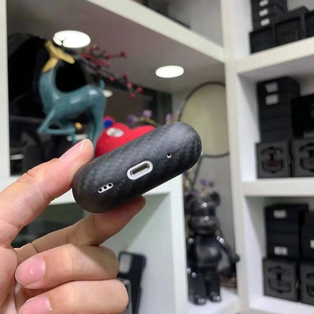 Carbon Fiber Case for Airpods Pro 2 Protective Cover Wireless Bluetooth Shockproof Headset Case for Airpods Pro 2 Accessories