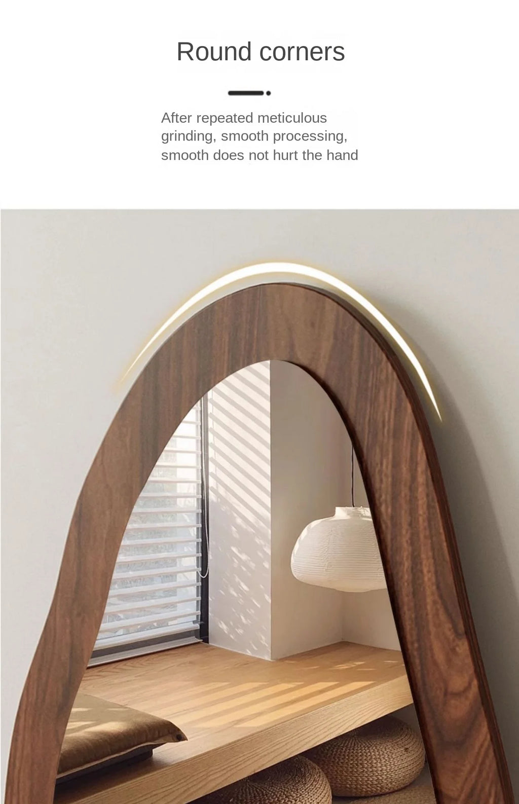 Full body mirror Internet celebrity special-shaped mirror home floor mirror bedroom wall-mounted dressing mirror fitting mirror