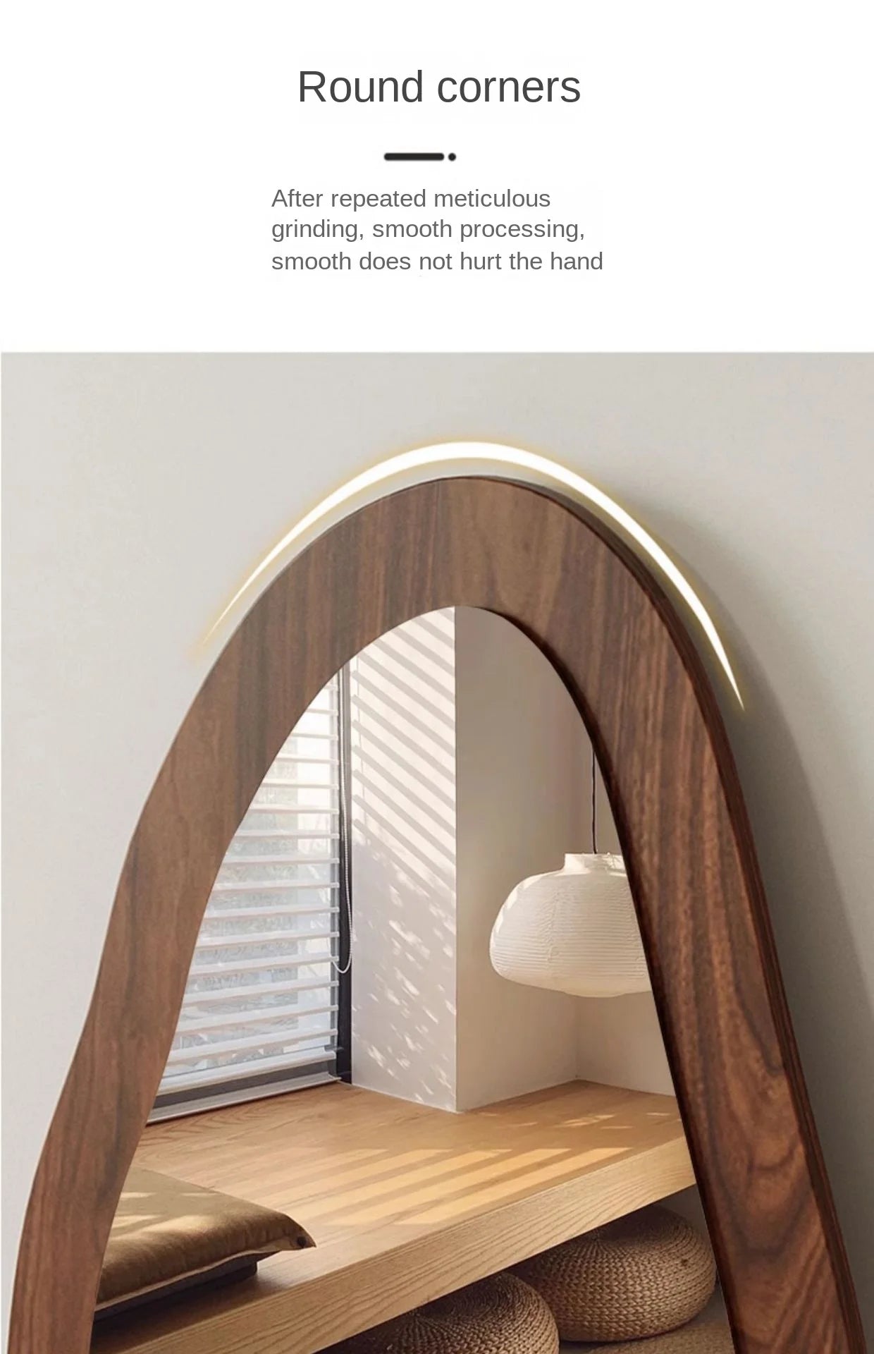 Full body mirror Internet celebrity special-shaped mirror home floor mirror bedroom wall-mounted dressing mirror fitting mirror