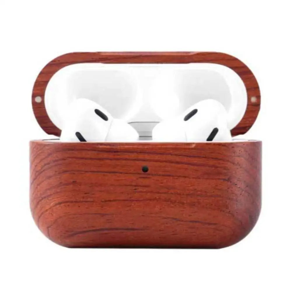 Luxury High-end Solid Wood Earphone Case For Airpods Pro 3 Cover For Airpods Pro 3 Full Protection Hard Box With Short Strap