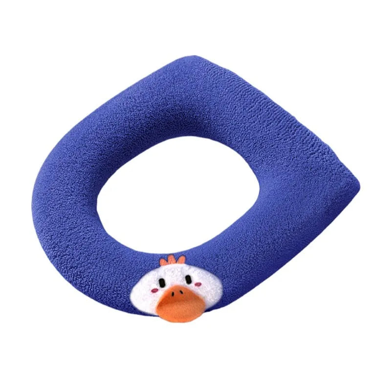 Toilet Seat, Thick, Warm, with Handle, Soft, Can Be Washed Repeatedly, Universal, Easy To Install, Hygienic, Wholesale Available