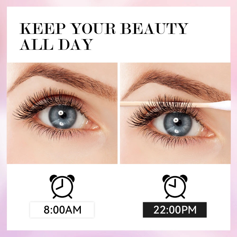 Lakerain Lengthening Volumizing Mascara Fan Shaped Makeup Effect Long Lasting  Clump-Free Lashes Suitable for All Skin Tones