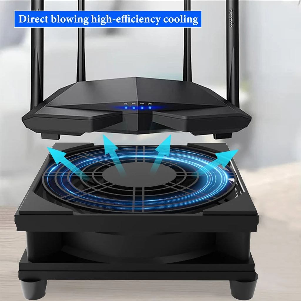 CX FUTRUE The 5V USB-powered fan supports three-speed adjustment and is suitable for cooling electronic devices such as routers.