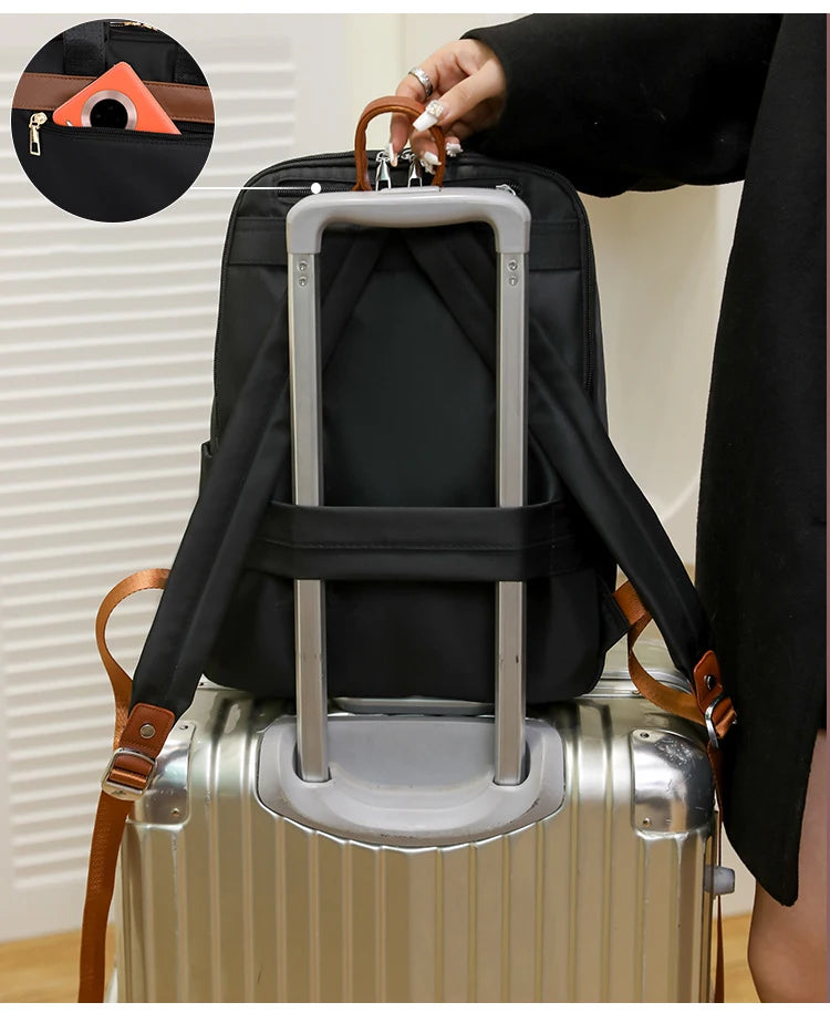 Men Backpacks Women Oxford Waterproof Rucksack Business Computer Bag Casual Travel Backpack Senior High School Student Schoolbag