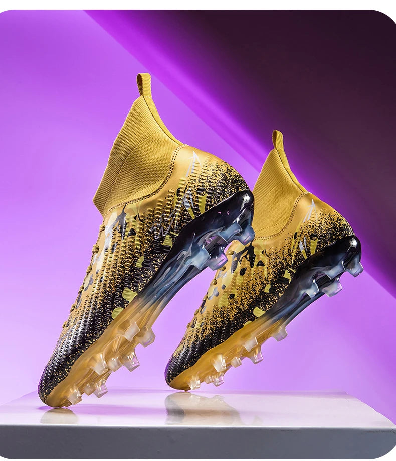 FG Studs Double Star Soccer Cleats with Anti Slip Grip for Superior Traction and Stability on Field