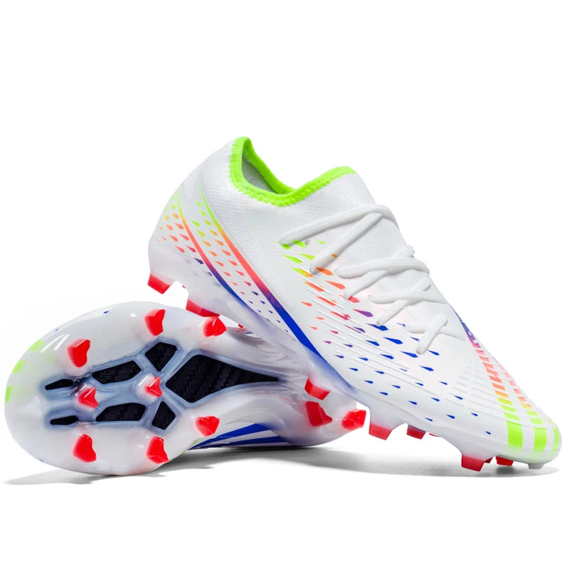 Soccer Shoes Men's Women TF/FG Football Boots Non-Slip Cleats Traning Grass Sneakers Teenagers Outdoor Breathable Sport Footwear