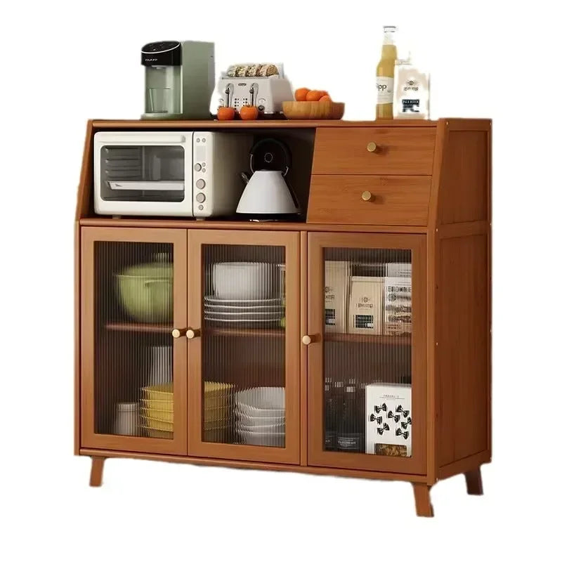 Kitchen Island Buffet Cabinet with Storage, 36.6" Large Sideboard Buffet Cabinet, Farmhouse Kitchen Cabinet Display Cabinet