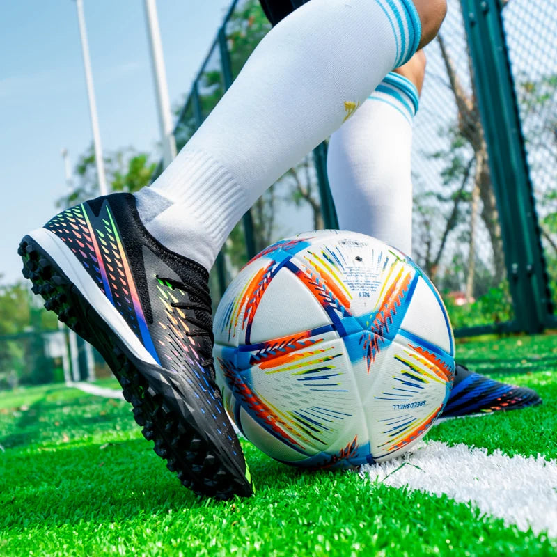 Soccer Shoes Men's Women TF/FG Football Boots Non-Slip Cleats Traning Grass Sneakers Teenagers Outdoor Breathable Sport Footwear