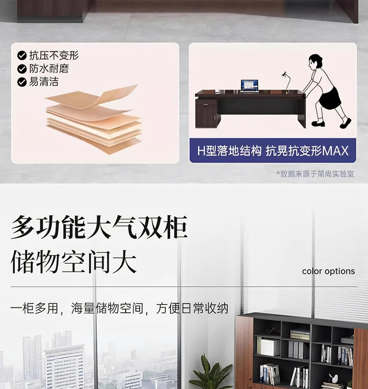 Cabinet Aesthetic Modern Desk Black Unique Gaming Computer Office Desk Design Writing Biurka Komputerowe Home Accessories