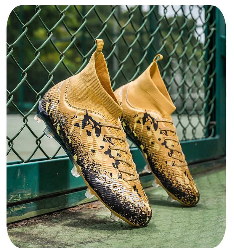 FG Studs Double Star Soccer Cleats with Anti Slip Grip for Superior Traction and Stability on Field