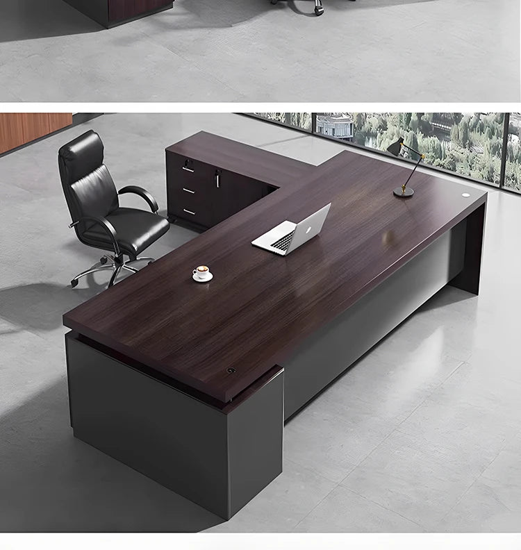 Cabinet Aesthetic Modern Desk Black Unique Gaming Computer Office Desk Design Writing Biurka Komputerowe Home Accessories