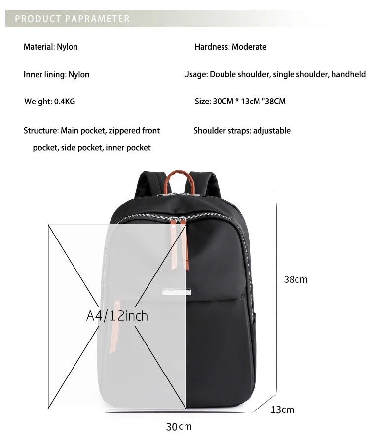 Men Backpacks Women Oxford Waterproof Rucksack Business Computer Bag Casual Travel Backpack Senior High School Student Schoolbag