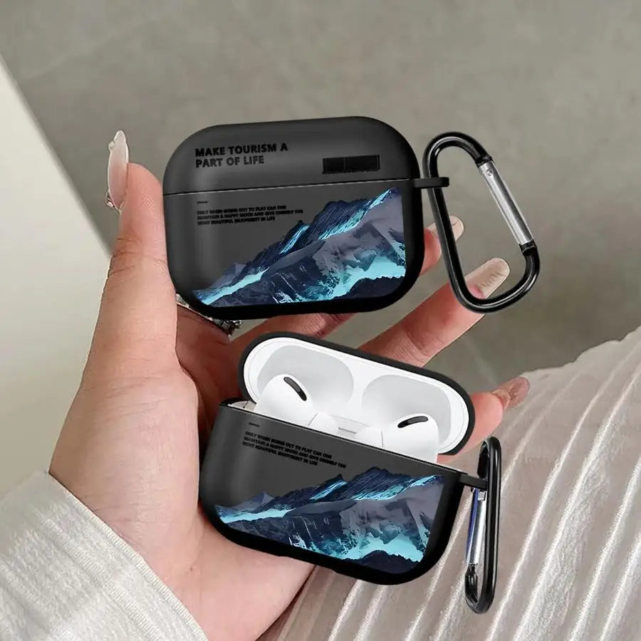 Earphone Cases Cover Case For Airpods 4 Pro2 Pro3 2 Pro 1 3 Beautiful Life Travel