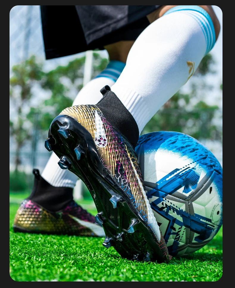 Men Soccer Shoes Kids Football Boots Women Professional Soccer Cleats Antiskid Chaussure TF/FG Outdoor Athletic Football Shoes
